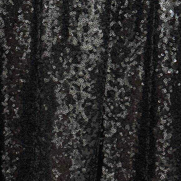 Staud Ilana Black Back Tie Stretch Sequin Embellished Mini Dress Sz Large, EUC - Picture 4 of 6